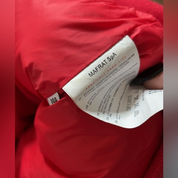 GF FEERE Red Unisex down vest Size XL kids - Picture 2 of 3